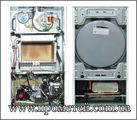 Будова газового котла Ariston Cares X